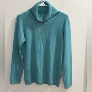 Appleseed's‎ Women's Teal Turtleneck Sweater Size M